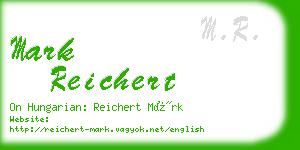 mark reichert business card